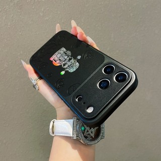 Orange Black God of Wealth Da Bảo Vệ Toàn Diện Ống Kính Ốp Lưng Điện Thoại iPhone 17Promax 17Pro 13 14 15 16 Promax AI Nút Camera Chống Sốc Nam Nữ Vỏ Di Động