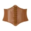 Thắt lưng PYCOU Corset, Dây đeo thắt lưng giảm béo trang trí, Thiết kế đàn hồi bên ngoài Vỏ thắt lưng rộng cho váy Quần áo hàng đầu