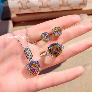 Trang sức pháo hoa cắt zircon phong cách châu Âu - Mỹ, phù hợp nữ