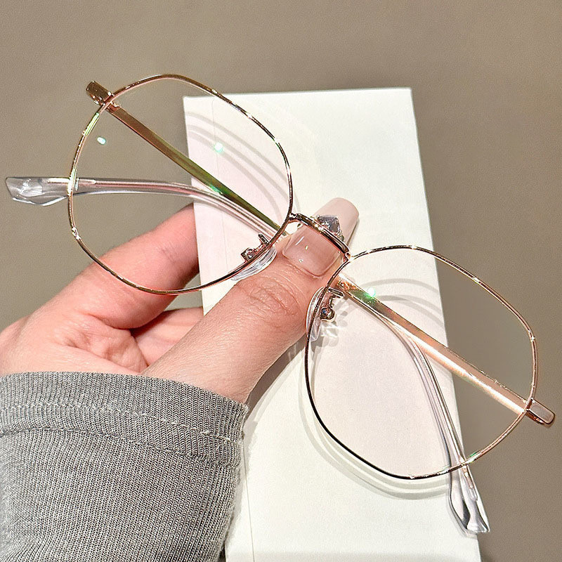 Kính bảo vệ bức xạ, -0.5 đến -4.25 độ,Thời trang, Kính mắt mèo, Nam nữ Kính cận thị chống ánh sáng xanh, Cận thị tùy chọn 1132