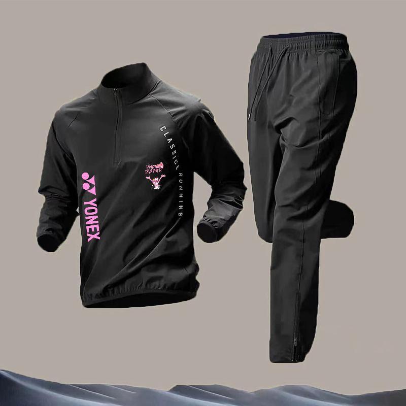 Bộ dài tay thể thao Yonex cho cả nam và nữ, phù hợp mùa xuân thu, lý tưởng để đi xe đạp, chạy bộ, chơi quần vợt và cầu lông.