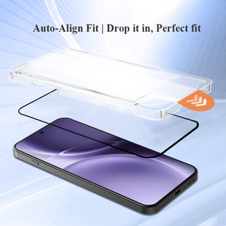 Lereach kính cường lực bảo vệ màn hình cho vivo X300 Pro X300 có hộp định vị chống bụi, tự động căn chỉnh, trong suốt HD