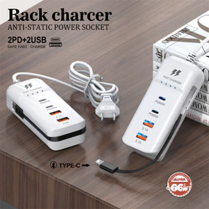 30W Cổng sạc nhanh 2 cổng USB + 1 PD Bộ chuyển đổi nguồn Chip thông minh Bảo vệ QC 3.0 Sạc nhanh