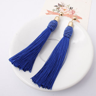 Bông tai tua rua boho màu trơn, viền đẹp - Quà tặng ý nghĩa cho mẹ, vợ hoặc bạn gái