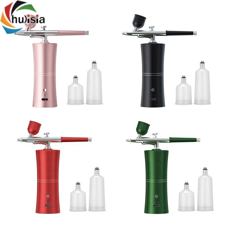 Bộ dụng cụ Airbrush phun sơn cầm tay tự động trang điểm móng tay Airbrush với vòi phun 0,33mm