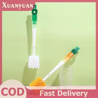 XUAN 5 In1 Hoạt Hình Chai Bộ Bàn Chải Tay Cầm Dài Nhà Đa Năng Cốc Bàn Chải Làm Sạch Bàn Chải Nhà Bếp Phụ Kiện Vệ Sinh VN