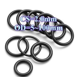 Vòng niêm phong cao su CS2.0mm Vòng chữ O Vòng đệm dầu nitrile OD5-100mm, gioăng đen chống thấm nước và chịu nhiệt độ cao 《 LXY-CB 》