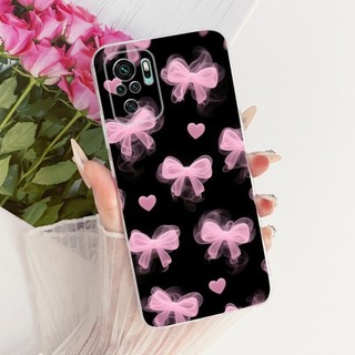 Ốp Trong Suốt Cho Xiaomi Redmi Note 10 / Note 10S / Note 10 Pro / Note 10 Pro Max Ốp Lưng Mềm Hình Bướm Hoa Thời Trang