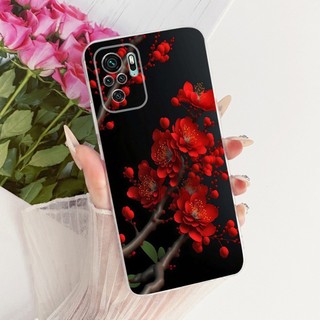 Ốp Trong Suốt Cho Xiaomi Redmi Note 10 / Note 10S / Note 10 Pro / Note 10 Pro Max Ốp Lưng Mềm Hình Bướm Hoa Thời Trang