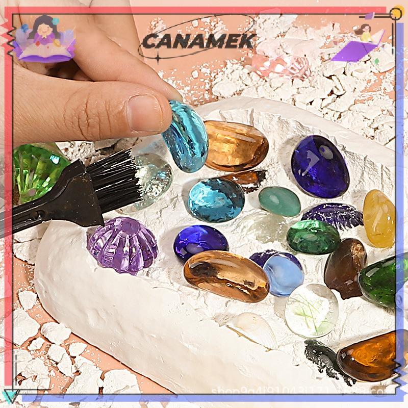 CANAMEK 1 Bộ Đá Quý Đào Kho Báu Khai Thác Kho Báu Trẻ Em Khảo Cổ Khai quật Đồ Chơi CSF