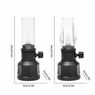 Đèn dầu điện tử ASDFGER, chạy bằng pin LED, an toàn khi sử dụng, dùng làm đèn trang trí