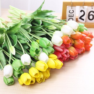 Hoa Tulip Giả Cao Su Cao Cấp Cảm Ứng Như Thật Decor Trang Trí Nhà Cửa Phụ Kiện Chụp Ảnh Phong Cách Bắc Âu Bó 5 Cành Đẹp Sang Trọng Cho Phòng Khách Ngủ Tiệc Cưới Sinh Nhật Quà Tặng Đạo Cụ Studio Nội Thất Mềm Mại Bền Màu Đa Dạng Sắc Latex Silk