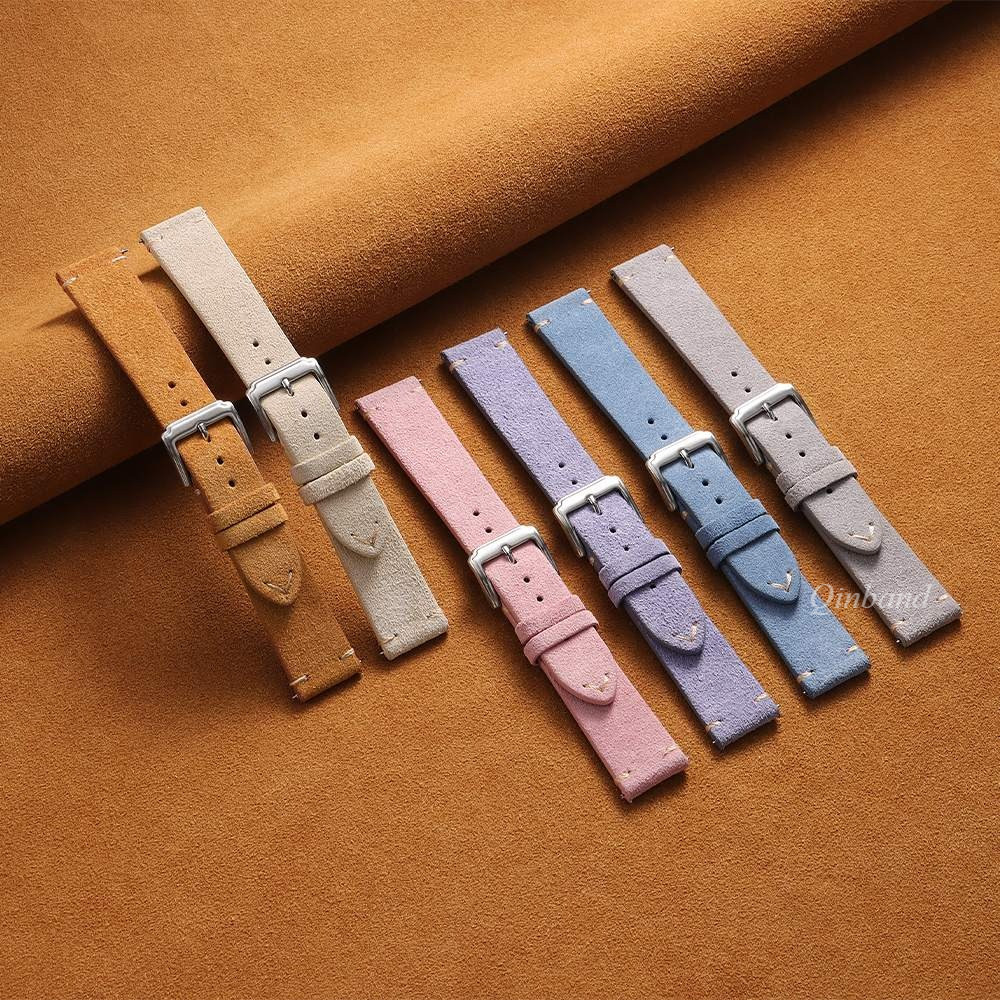 14 / 16 / 18 / 20 / 22mm Da Lộn Da Thật Chính Hãng Dây Đeo Đồng Hồ Da Bò Da Bò Dây Đeo Đồng Hồ Vòng Tay Dây Đeo Đồng Hồ Cho SEIKO Diver Đồng Hồ Cơ Nam Nữ Sinh Viên