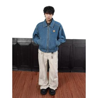 Quần áo và Áo Khoác Denim Cổ Điển Phù Hợp Dạo Phố Theo Kiểu Mỹ Sang Trọng