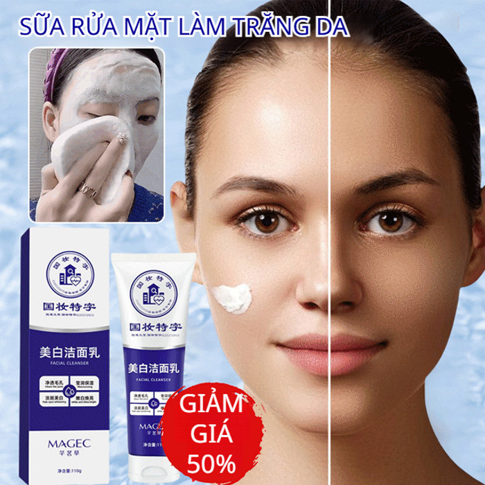 Sữa rửa mặt dưỡng ẩm và cấp nước Sữa rửa mặt làm trắng nhẹ nhàng Sữa rửa mặt kiểm soát dầu và loại bỏ mụn đầu đen