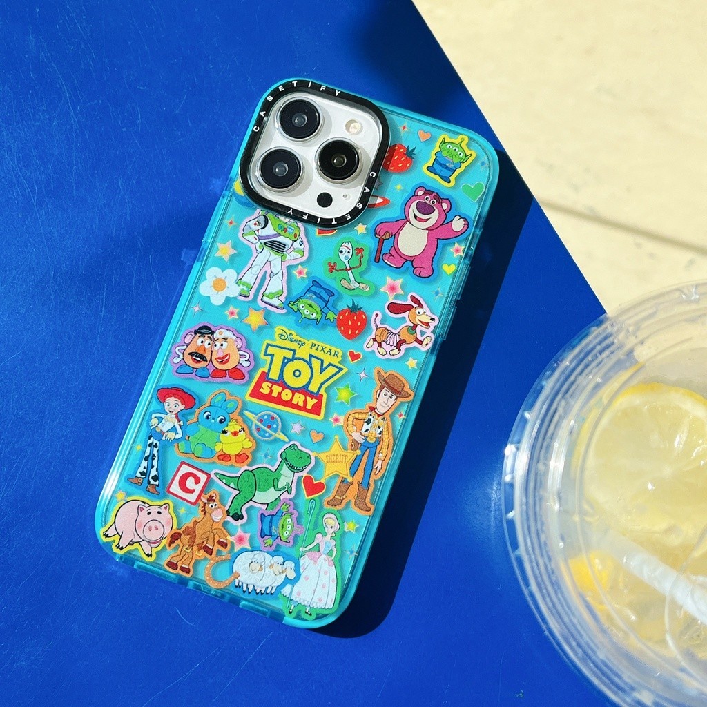 CASET Đồng thương hiệu Câu chuyện đồ chơi Buzz Lightyear Woody Lotso Vỏ mềm hoạt hình dễ thương Tương thích cho iPhone 17 Pro Max Air Plus 16 / 15 / 14 / 13 / 12 / 11 / XR / X / XS / SE / 8 / 7 / 6