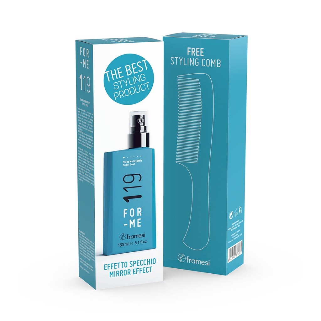 Xịt tái tạo cấu trúc tóc phục hồi hư tổn chống rối Framesi FOR-ME 119 BRIGHTLY SUPER COAT 150ml [ MK ]