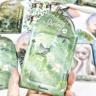 Card Holder Bao Đựng Card Móc Khoá Ảnh Phong Cảnh 4 Mùa Hoạt Hình Xinh Timo PK99