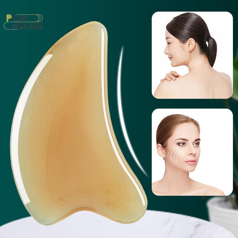 PlumHOUSE Da Cạo Nhựa Gua Sha Massage Ban Guasha Tấm Mặt Mắt SPA Máy Mát Xa Cạp Dụng Cụ Cho Mặt Cổ Lưng Chân Cơ VN