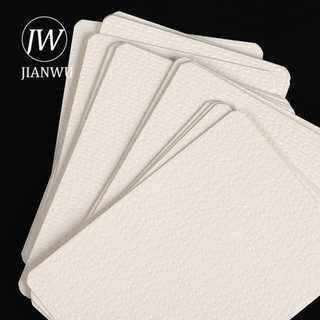 JIANWU 50 Cái Trắng DIY Dụng Cụ Màu Nước Thẻ Giấy Guka Làm Đáy Thẻ ATC Sáng Tạo Tạp Chí Chất Liệu Cắt Dán Văn Phòng Phẩm