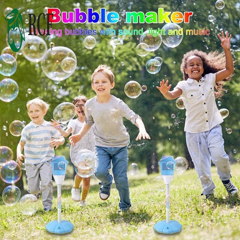 COD✨ Máy bong bóng tự động có đèn âm thanh - Kiểu đèn đường dọc cho các bữa tiệc