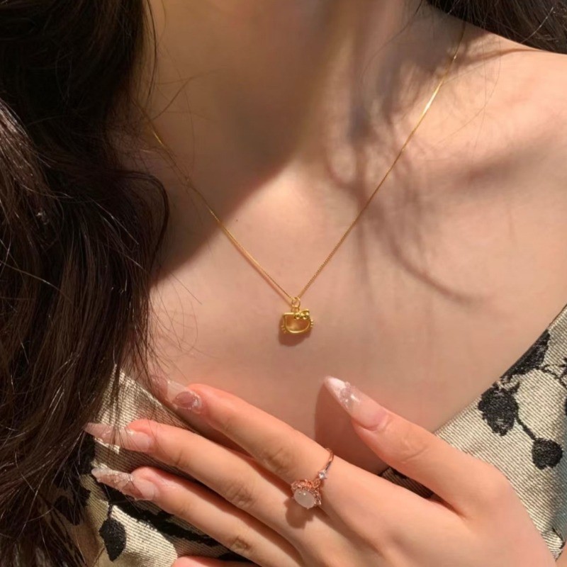 Vòng cổ hình mèo, thiết kế trống, phong cách Hàn Quốc - Quà tặng lý tưởng cho sinh nhật sinh viên