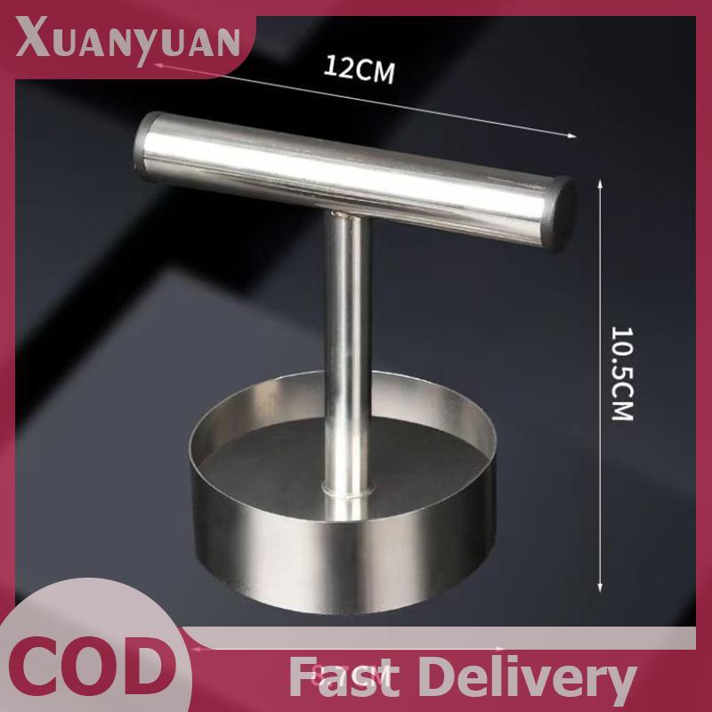 Máy ép bánh hamburger XUAN thép không gỉ, khuôn ép patty gia đình VN