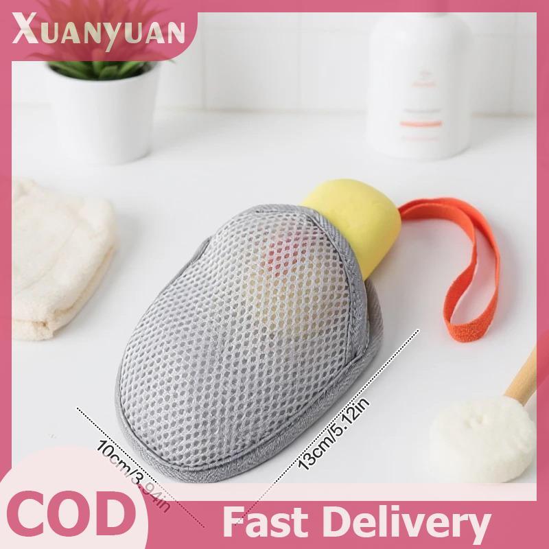 XUAN Tắm Làm Sạch Bọt Lưới Hai Mặt Túi Xà Phòng Tẩy Tế Bào Chết Toàn Thân Bọt Biển Phòng Tắm Lưới Xà Phòng Túi VN