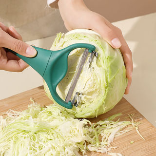 Máy cắt rau củ hai đầu đa chức năng Nhật Bản Bắp cải Bắp cải Cắt nhỏ bằng thép không gỉ Tím Cải xoăn gọt vỏ khoai tây
