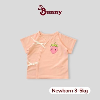 Áo cột dây newborn ngắn tay Bunny chất thun modal mềm mịn cho bé 3-5kg