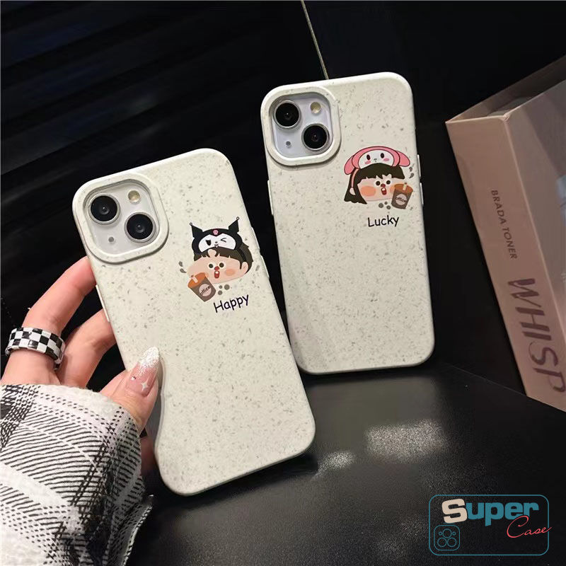Ốp Lưng Tương Thích Cho IPhone 17 16 11 15 13 14 12 Pro Max XR Air X XS Max 6s 16 8 14 15 6 Plus SE 2020 Cặp Đôi Thời Trang Cô Gái Dễ Thương Bé Trai My Melody Kuromi Bìa Mềm