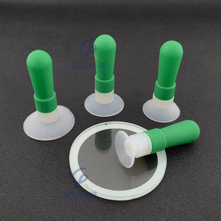 Bút hút in lụa cầm tay 20 25 30 35mm Bút hút chân không màu xanh lá cây uốn nóng Chịu nhiệt độ cao Bóng hút thủ công mạnh