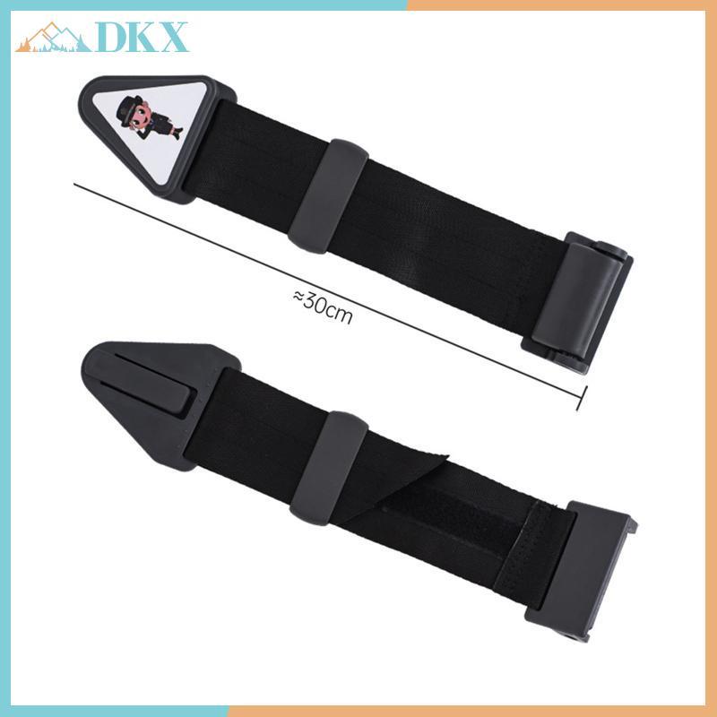 DKX Dây đai an toàn cho thanh niên bằng Polyester dễ sử dụng Dây đai an toàn ô tô có thể điều chỉnh cho trẻ em Dây nịt chống ngáy có bảo vệ cổ.