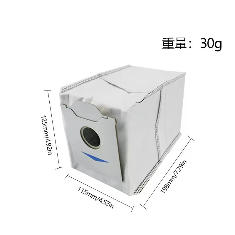 Tương thích cho Ecovacs Debot N30 Omni / N30 Pro Omni Robot Hút Chân Không Phụ Kiện Bàn Chải Bên Chính Hepa Lọc Rag Bụi Túi Phần