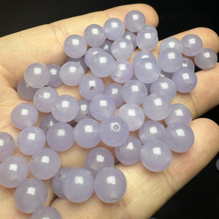((50 cái) Puree cao đá taro màu tím 6 mm, hạt tròn nhỏ cho phụ kiện tự làm vòng tay