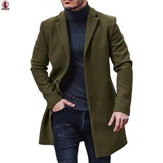 Mùa Đông - Áo Khoác Nam Slim Fit Cổ Len Pha Trộn, Thích Hợp Công Sở
