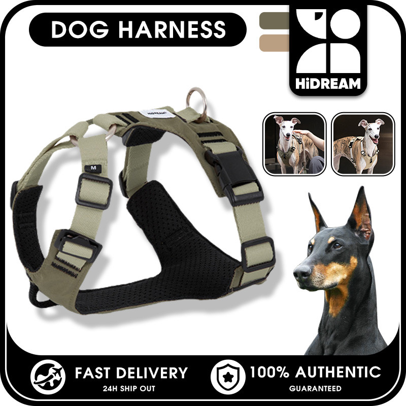 HIDREAM Chó Giảm Áp Lực H Thiết Kế Kẹp Kép Thân Thiện Với Môi Trường RPET Không Rối Cho Chó Lớn