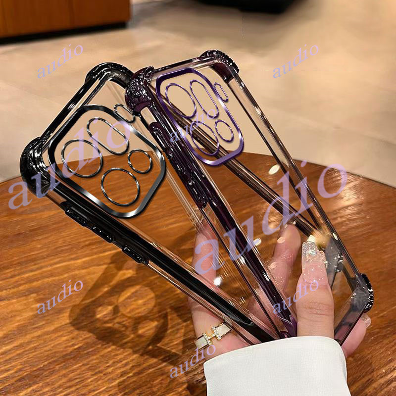 Ốp điện thoại trong suốt mạ bốn góc OPPO Find X9 Pro 5G cho Oppo Find X9 FindX9 Pro 5G Ốp lưng silicon mềm chống sốc sang trọng cho OPPO Find X9Pro FindX9Pro 5G