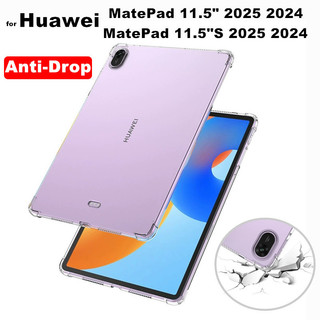 Dành Cho Huawei MatePad 11.5 "11.5" S 2025 2024 Ốp Lưng Trong Suốt Túi Khí Silicon Mềm TPU Bảo Vệ Vỏ Chống Sốc