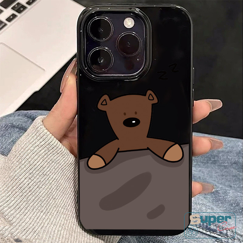 Ốp Lưng Tương Thích Cho IPhone 15 13 11 16 17 14 12 Pro Max Air 13 12 16 15 14 17 Pro 7 8 16 15 14 6s Plus XR XS Max SE 2020 Hoạt Hình Thời Trang Dễ Thương Mr Bìa mềm hình chú ếch gấu đậu