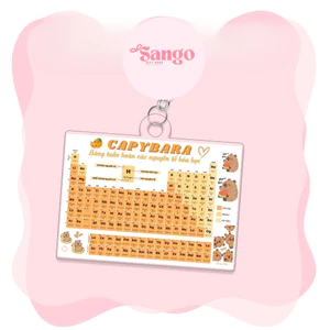 Móc khóa Bảng tuần hoàn nguyên tố HÓA HỌC , chống nước, tiện lợi in hình cute - Sango