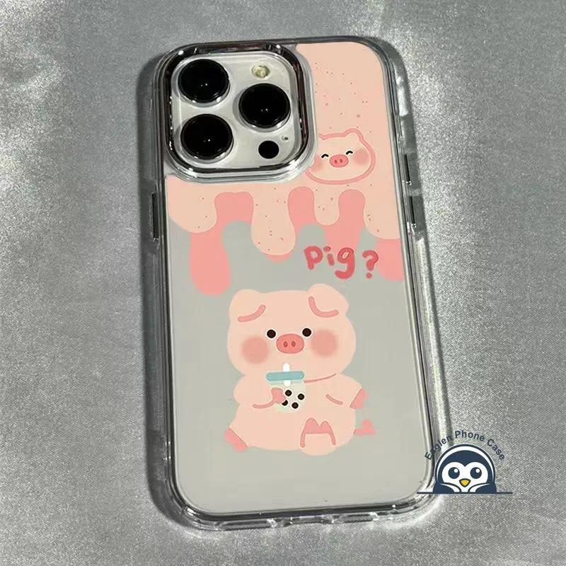 Ốp Điện Thoại Lợn Hồng Dễ Thương Cho Honor 400 300 Pro Ultra 200 Smart 100 90 Lite 80 70 60 50 Pro Plus 60 50 SE Magic 8 7 6 Pro 5 4 Lite Kem Hoạt Hình Dòng Chó Con Vỏ Mềm Bao da