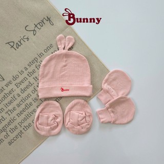 Set mũ vớ thỏ và gấu Bunnybaby chất tăm lụa mềm mịn cho bé 0-3 tháng