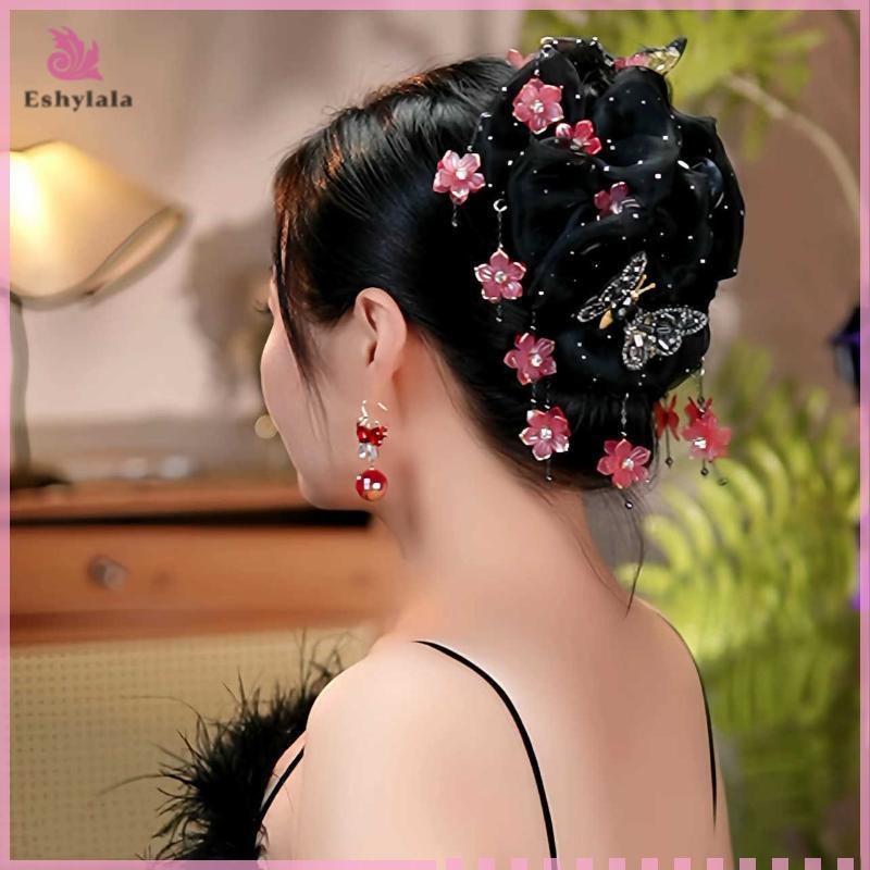 Ánh Sáng Thời Trang Sang Trọng Hoa sel Vuốt Tóc Cho Nữ Bé Gái Tính Khí Thanh Lịch Kẹp Phụ Kiện Tóc [MỚI]