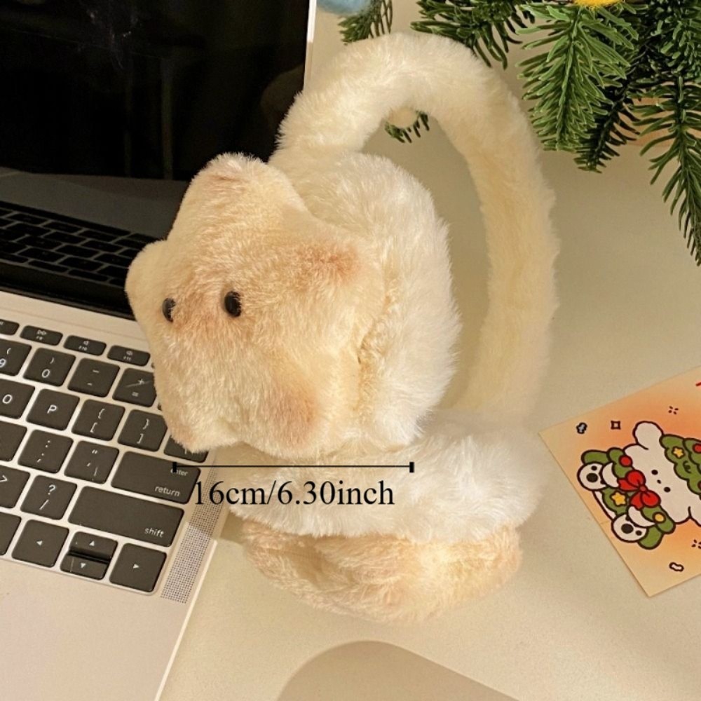 Bịt tai ấm áp AWNGD, Vỏ tai sang trọng dày dặn thiết kế ngôi sao dễ thương, Bông tai mèo hình mèo họa tiết hoạt hình thời trang thu đông