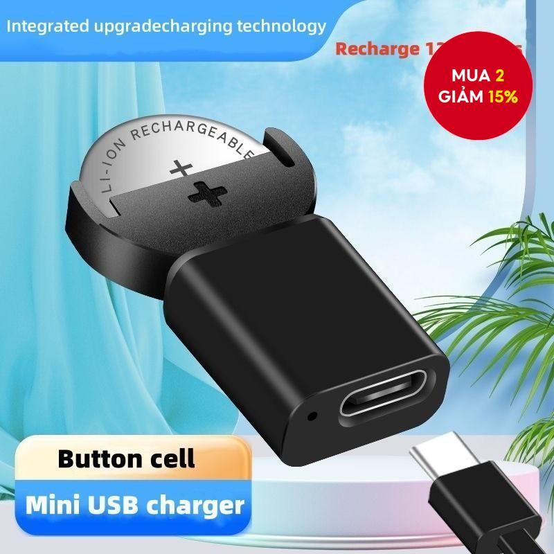 Mới Cho LIR2032 LIR1632 LIR2025 LIR2016 LIR2032H Pin Sạc Đồng Xu Lithium Type-C Lâu Trôi Sạc Rộng Rãi