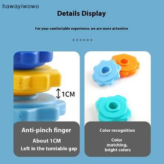 [HAW] 1 Bộ Montessori Tháp Cầu Vồng Xoay Đồ Chơi Xếp Chồng Bé Trẻ Em Phát Triển Kỹ Năng Vận Động Trò Chơi Xếp Chồng Quà Tặng Giáo Dục VN