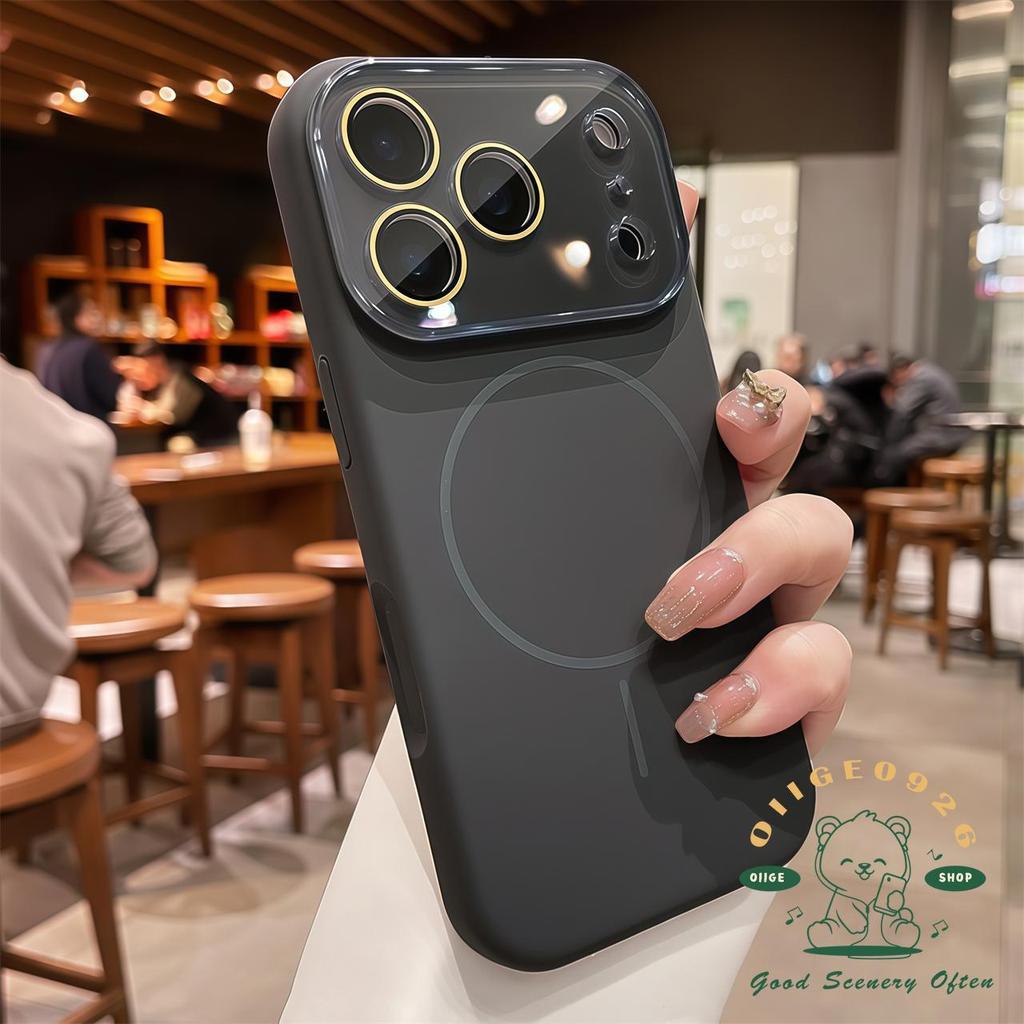 【 Ốp lưng iPhone17 】 Vỏ điện thoại từ tính cảm giác da lỏng iphone17 Pro Max16 15 14 13 cho vỏ iPhone Vỏ mềm silicon TPU chống sốc