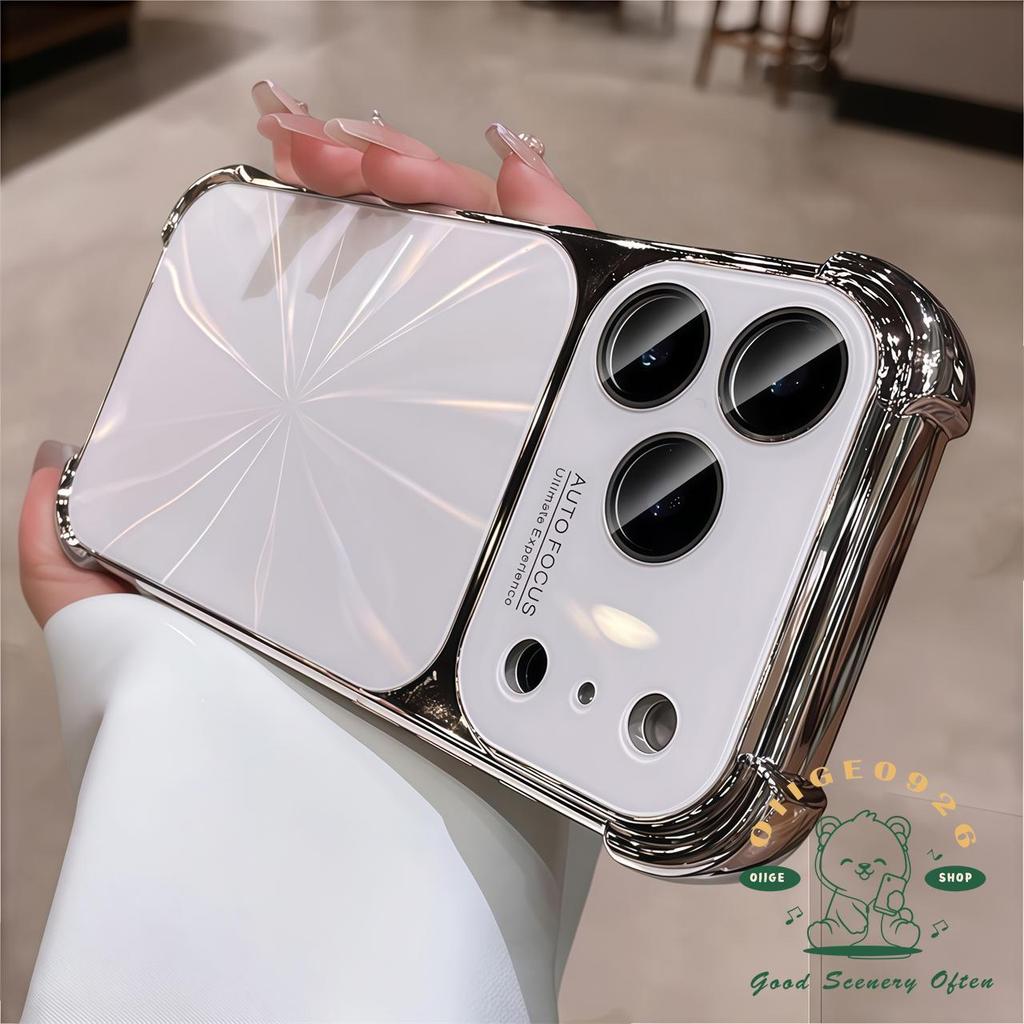 【 Ốp lưng iPhone17 】 Mạ túi khí Aurora Vỏ điện thoại iphone17 Pro Max16 15 14 13 cho vỏ iPhone Vỏ mềm silicon TPU chống sốc