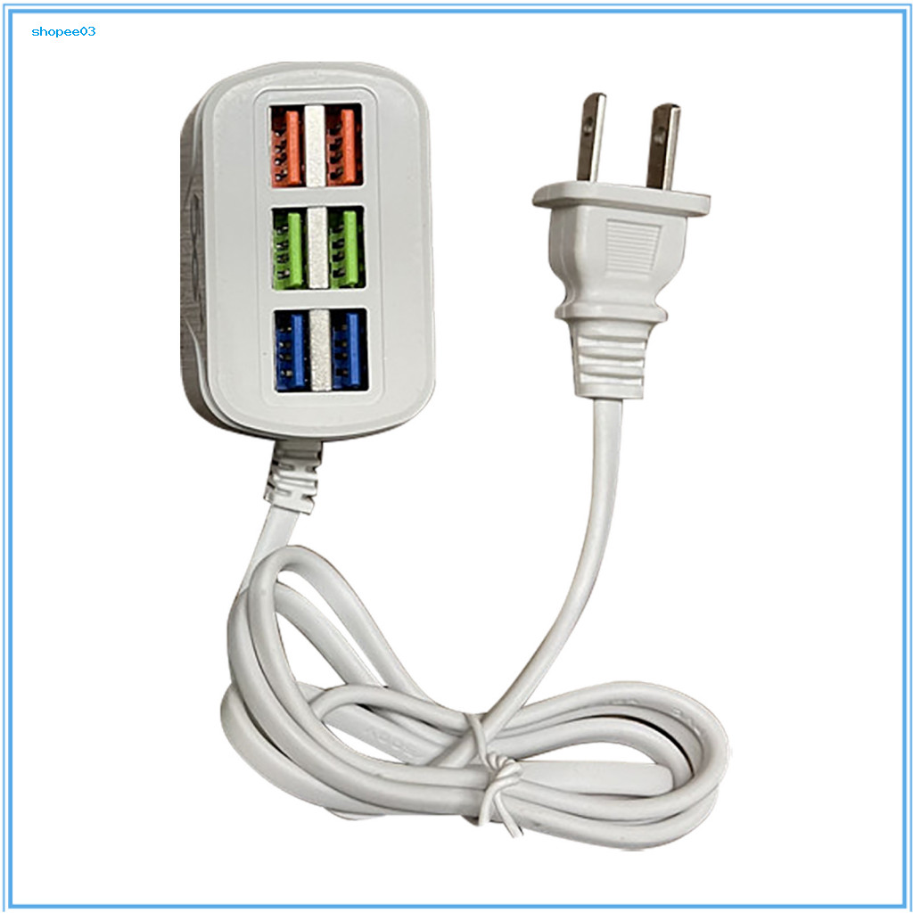 [Ky] Dải nguồn USB Cắm sạc nhanh đa chức năng Chơi 6 cổng USB Mini Ổ cắm mở rộng Bộ chia HUB cho văn phòng